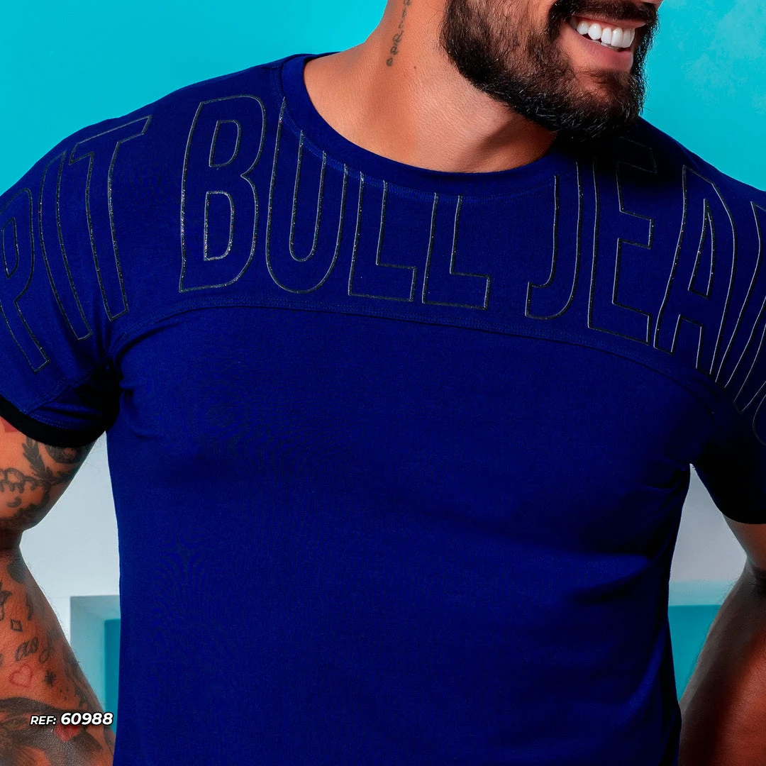 PL REPRESENTAÇÃO MALHA Blue With Black T-shirt - 60988 5 PL REPRESENTAÇÃO MALHA Blue With Black T-shirt - 60988