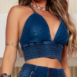 PIT BULL JEANS Cropped Jeans With Cups And Elastic Hem For Perfect Curves - 61197 Movement