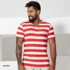 PL MALHA Men's Striped V-neck T-shirt- 61264 1 PL MALHA Men's Striped V-neck T-shirt- 61264