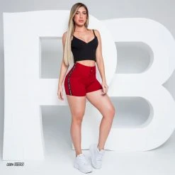 REPRESENTAÇÃO JEANS Red Waist Shaping Short - 61316 Liberty