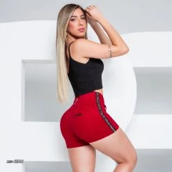 REPRESENTAÇÃO JEANS Red Waist Shaping Short - 61316 Liberty