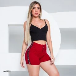 REPRESENTAÇÃO JEANS Red Waist Shaping Short - 61316 Liberty