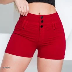 REPRESENTAÇÃO JEANS Red Waist Shaping Short - 61316 Liberty