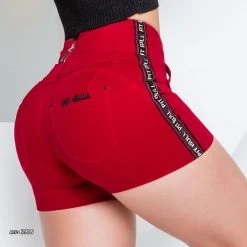 REPRESENTAÇÃO JEANS Red Waist Shaping Short - 61316 Liberty