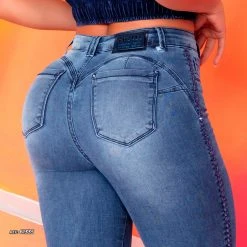 REPRESENTAÇÃO JEANS Skinny Pants Butt Lifting With Rhinestones - 61335