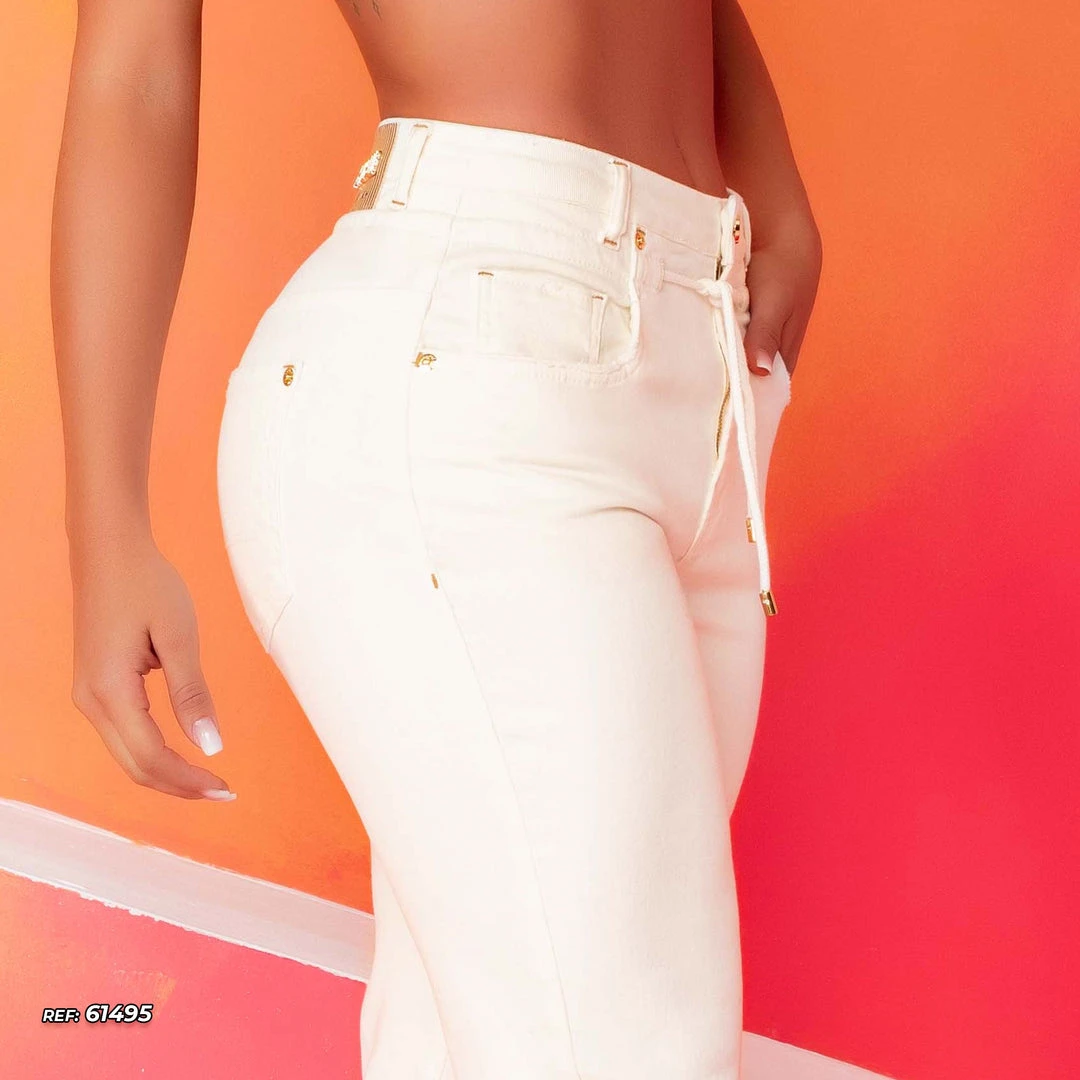 PL REPRESENTAÇÃO JEANS Women Boyfriend Jeans With Drawstring - 61495 4 PL REPRESENTAÇÃO JEANS Women Boyfriend Jeans With Drawstring - 61495