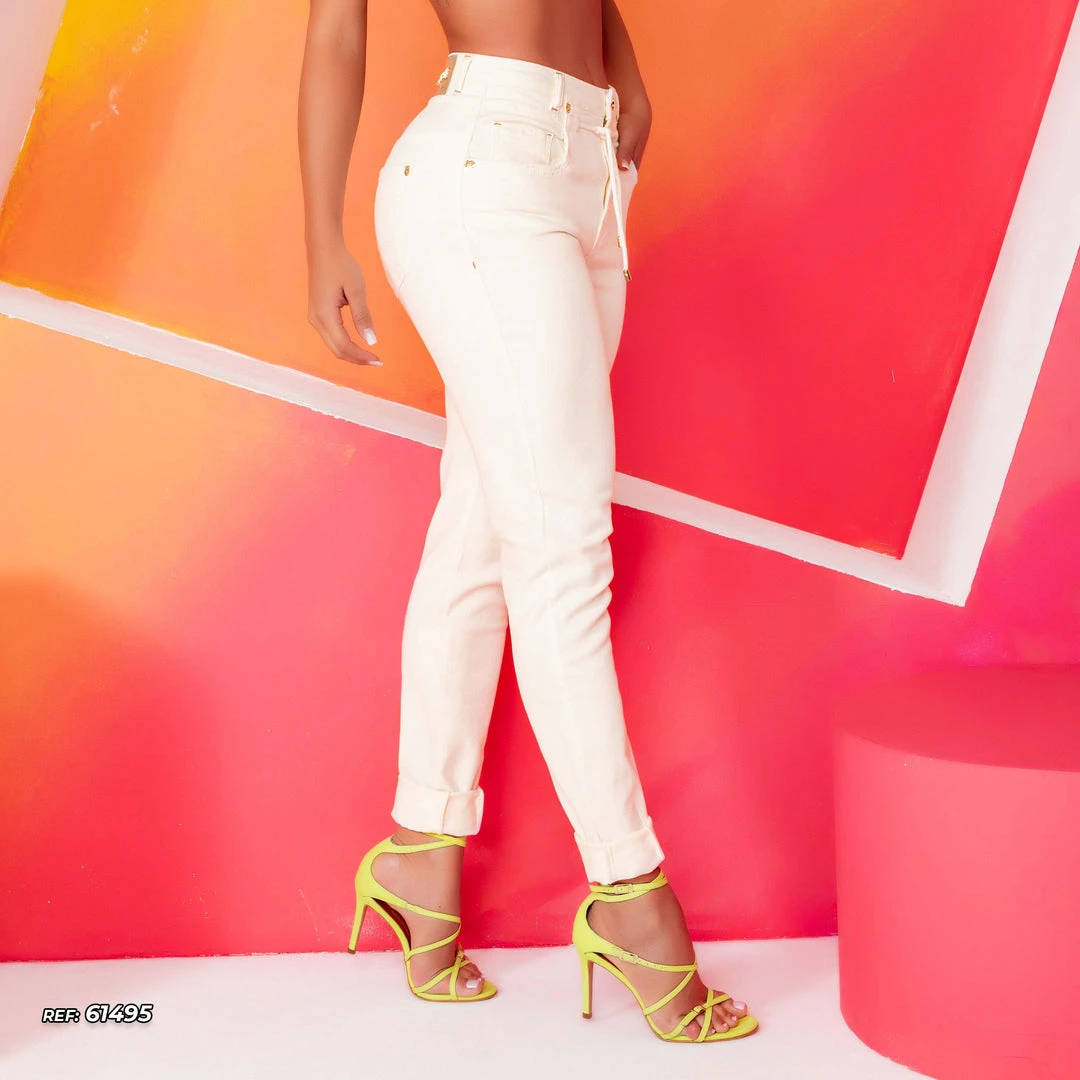 PL REPRESENTAÇÃO JEANS Women Boyfriend Jeans With Drawstring - 61495 5 PL REPRESENTAÇÃO JEANS Women Boyfriend Jeans With Drawstring - 61495