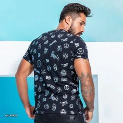 PL REPRESENTAÇÃO MALHA Pit Bull Black Personalized T-shirt - 61499 Men