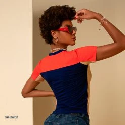 PL MALHA 61546 - Pit Bull Style Color Block T-shirt NEWS