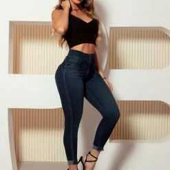 PIT BULL JEANS Cropped Skinny Pants Perfect Waist - 61561