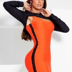 PL MALHA Women 61646 - Dress With Mini Cropped Long Sleeve