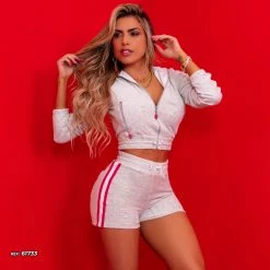 PL MALHA Identity 61733 - Sporty Style Shorts Soft Touch With Butt Lift Effect