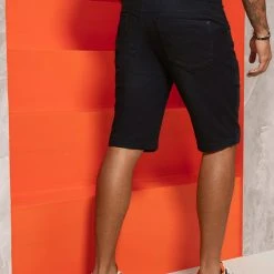 PL JEANS 61734 - Men's Dark Denim Shorts Pit Bull Practicality