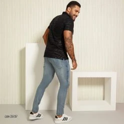 PL JEANS 61747 - Men's Light Denim Pants Total Style