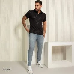 PL JEANS 61747 - Men's Light Denim Pants Total Style