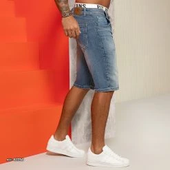 PL JEANS 61750 - Men's Light Denim Shorts With More Comfort Identity