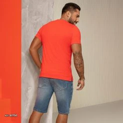 PL JEANS 61750 - Men's Light Denim Shorts With More Comfort Identity