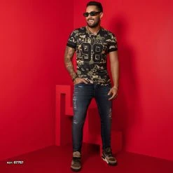 PL JEANS 61761 - Men's Modern Jeans With Destroyed More Comfort