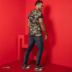 PL JEANS 61761 - Men's Modern Jeans With Destroyed More Comfort