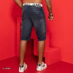 PL JEANS 61762 - Men's Modern Denim Shorts With Destroyed And More Comfort Identity