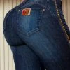 PIT BULL JEANS Skinny Pants Highlighted Rhinestone - 61884
