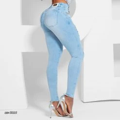 PIT BULL JEANS Women's Light Blue Pants Perfect Fit - 61896 13 PIT BULL JEANS Women's Light Blue Pants Perfect Fit - 61896