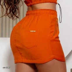 PL MALHA Sexy Orange Miniskirt Curve-shaping Perfect Fit - 61983 NEWS