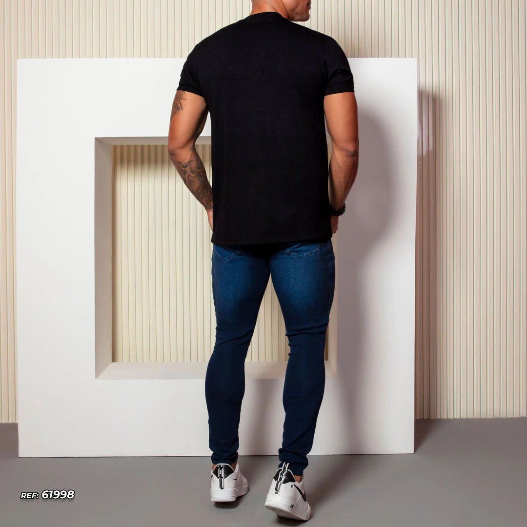 PL MALHA 61998 - Men's Black T-shirt With Exclusive Logomania NEWS 4 PL MALHA 61998 - Men's Black T-shirt With Exclusive Logomania NEWS