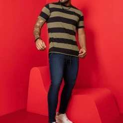 PL MALHA 62001 - Men's Striped T-Shirt 62001 - Men's Striped T-Shirt 8 PL MALHA 62001 - Men's Striped T-Shirt 62001 - Men's Striped T-Shirt