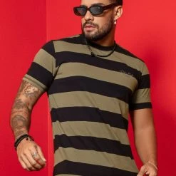 PL MALHA 62001 - Men's Striped T-Shirt 62001 - Men's Striped T-Shirt