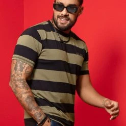 PL MALHA 62001 - Men's Striped T-Shirt 62001 - Men's Striped T-Shirt