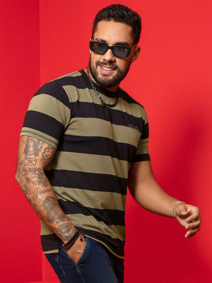 PL MALHA 62001 - Men's Striped T-Shirt 62001 - Men's Striped T-Shirt 4 PL MALHA 62001 - Men's Striped T-Shirt 62001 - Men's Striped T-Shirt