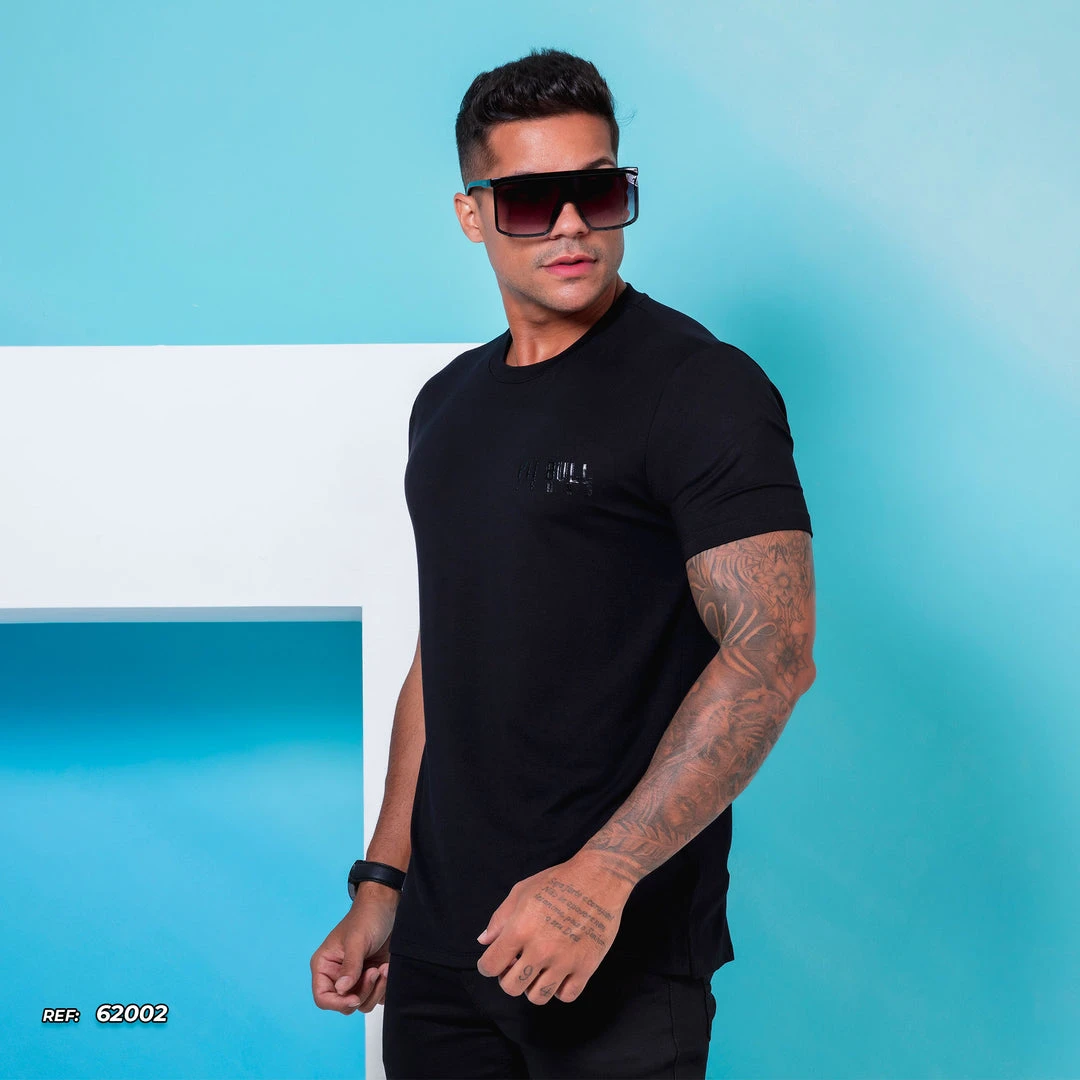 PL MALHA Men's T-shirt Basic Black - 62002 Liberty 3 PL MALHA Men's T-shirt Basic Black - 62002 Liberty