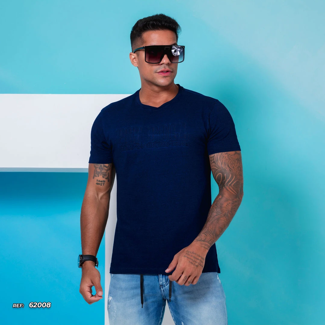 PL MALHA Men's Basic Shirt With Short Sleeve - 62008 Liberty 3 PL MALHA Men's Basic Shirt With Short Sleeve - 62008 Liberty