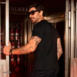 PL MALHA Movement Men's T-shirt With Round Neck And Zipper With Logomania - 62122