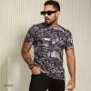 PL MALHA 62322 - Men's Stylish T-shirt Printed With Logomania Identity