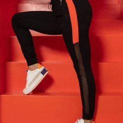 PL MALHA 62343 - Sporty Jogger Pants With Tulle Details And Total Comfort