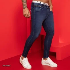 PIT BULL JEANS 62404 - Men's Dark Jeans With Perfect Fit On The Body