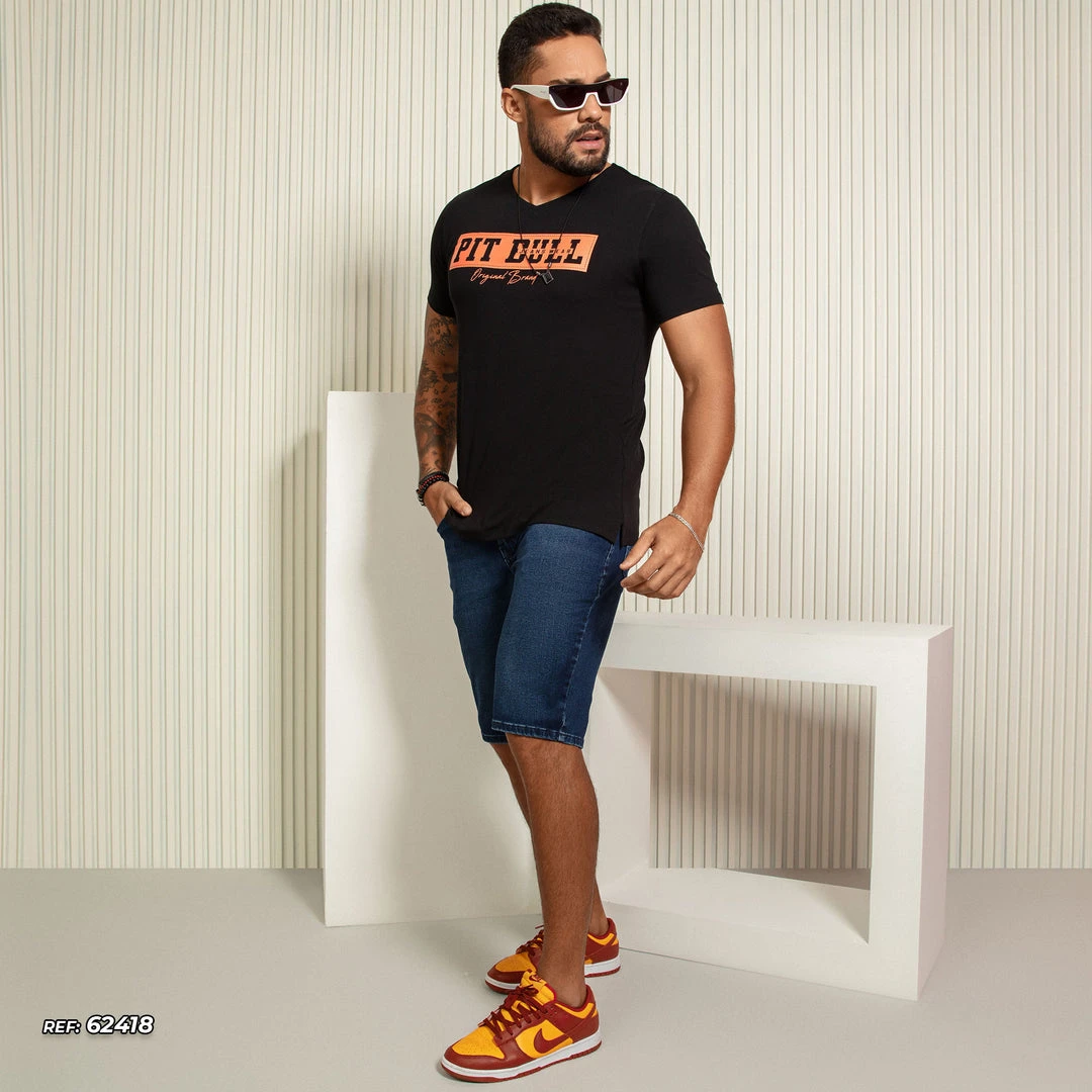 PL JEANS Identity 62418 - Men's Basic Denim Shorts With More Comfort 6 PL JEANS Identity 62418 - Men's Basic Denim Shorts With More Comfort