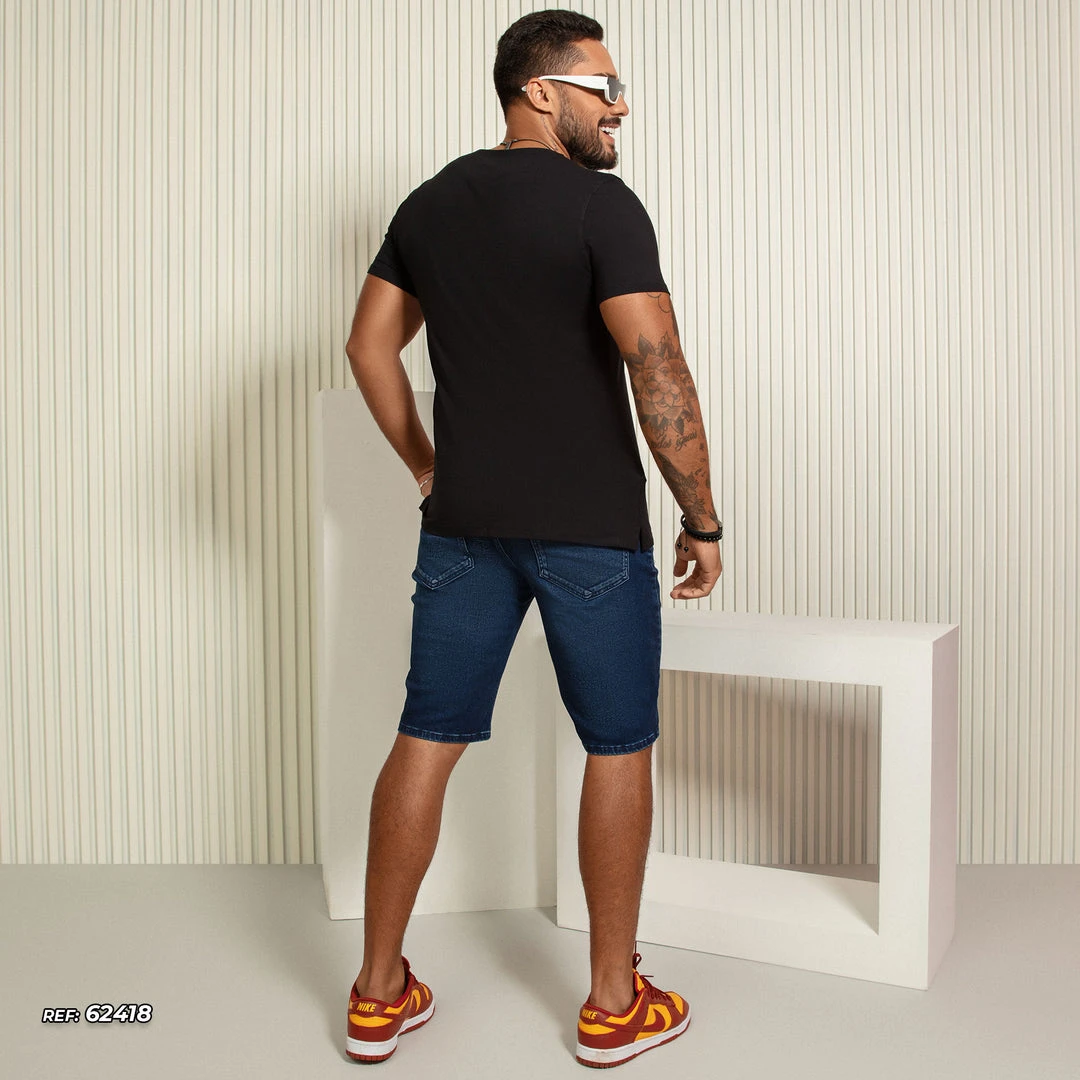 PL JEANS Identity 62418 - Men's Basic Denim Shorts With More Comfort 5 PL JEANS Identity 62418 - Men's Basic Denim Shorts With More Comfort