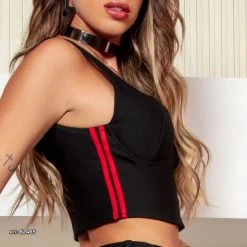 PL MALHA Sexy Top With Heart Neckline Sporty Style - 62465 Movement