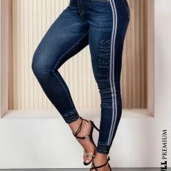 PIT BULL JEANS 62945 - Premium Jeans Jumpsuit With Embroidered Logomania