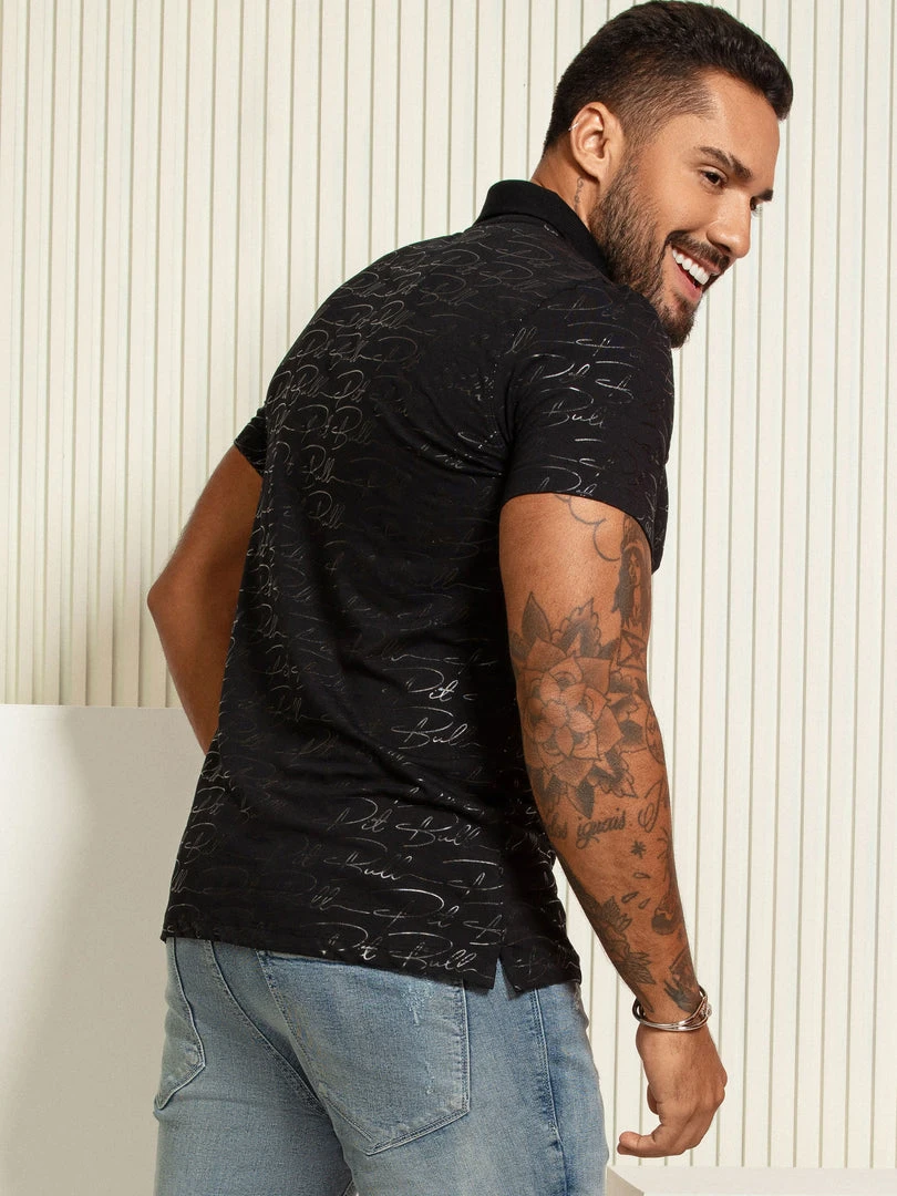 PL MALHA 62499 - Polo Shirt With Logomania Print Identity 3 PL MALHA 62499 - Polo Shirt With Logomania Print Identity