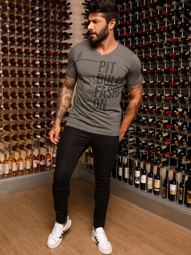 PL MALHA 62525 - Men's T-Shirt With Pit Bull Fashion Print NEWS 5 PL MALHA 62525 - Men's T-Shirt With Pit Bull Fashion Print NEWS