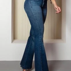 PL JEANS 62578 - Modeling Flare Pants With Butt Lift Effect And Logomania Pre Sale