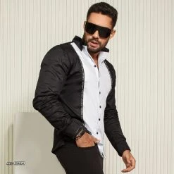 PL MALHA Pre Sale 62579 - Men's Color Block Shirt With More Style