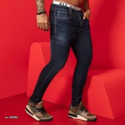 PL JEANS Identity 62592 - Men's Denim Pants Pratical With Slim Fit