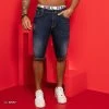 PL JEANS 62630 - Men's Denim Shorts With Authentic Logomania Identity 2 PL JEANS 62630 - Men's Denim Shorts With Authentic Logomania Identity