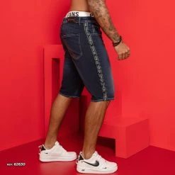 PL JEANS 62630 - Men's Denim Shorts With Authentic Logomania Identity