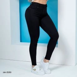 PIT BULL JEANS Women Black Skinny Pants Butt Lifting - 62659